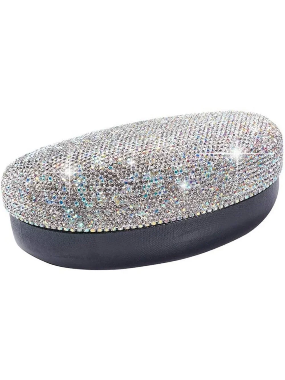 Bling Crystal Rhinestone Hard Shell Sunglasses Case - Large Eyeglass Storage